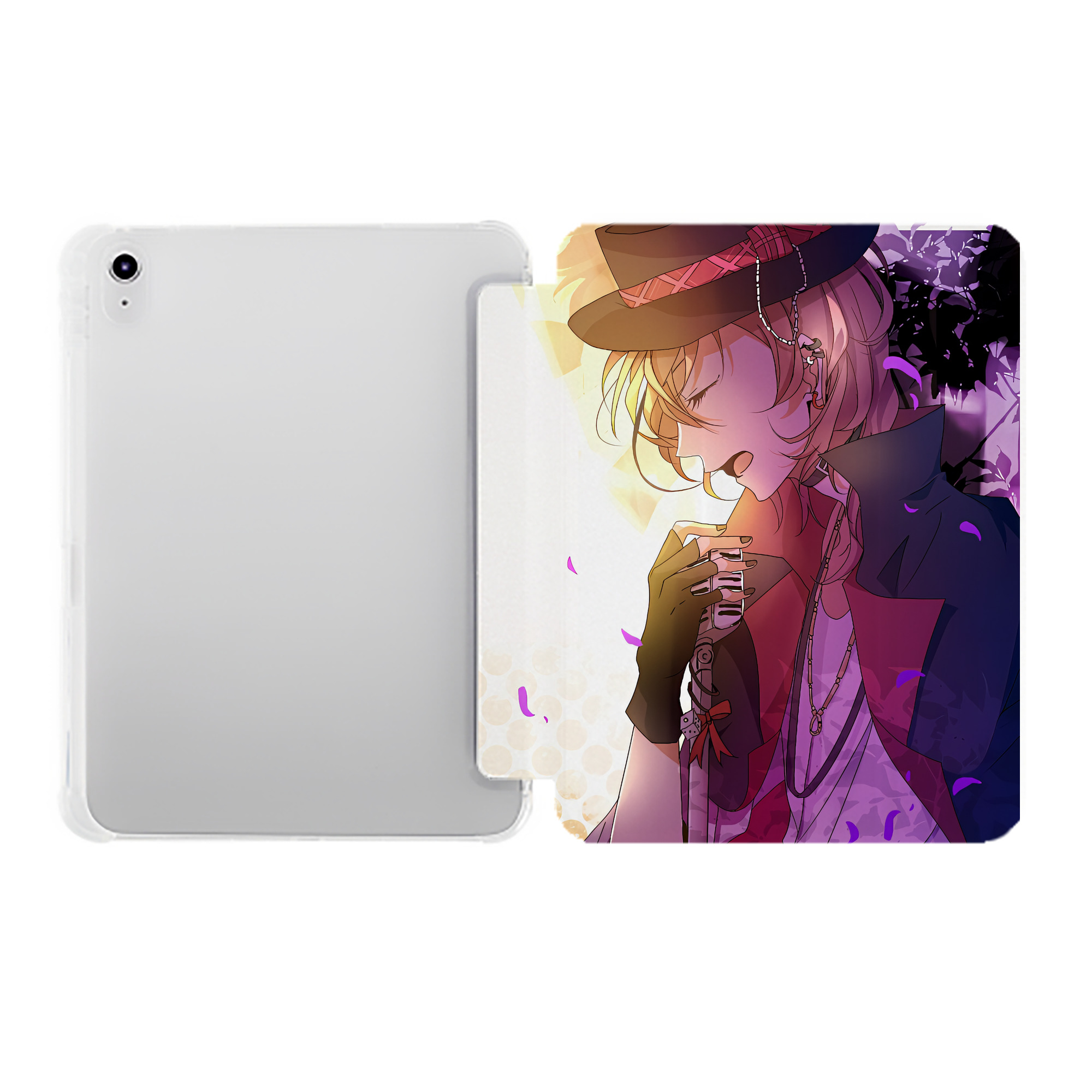 （画像用） 文豪ストレイドッグス Bungo Stray Dogs IPad ケース ペン収納付き 三つ折りスタンド PUレザー×シリコン 対応機種9.5/10.5/10.9インチ